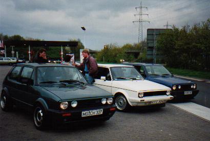 Marcus, Dietmar und Freddy bei einem spontaner Sonntagsausflug 1994